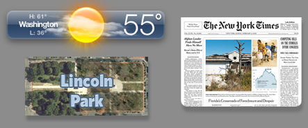 55 degrees Fahrenheit, Sunday New York Times, Lincoln Park, Washington D.C.